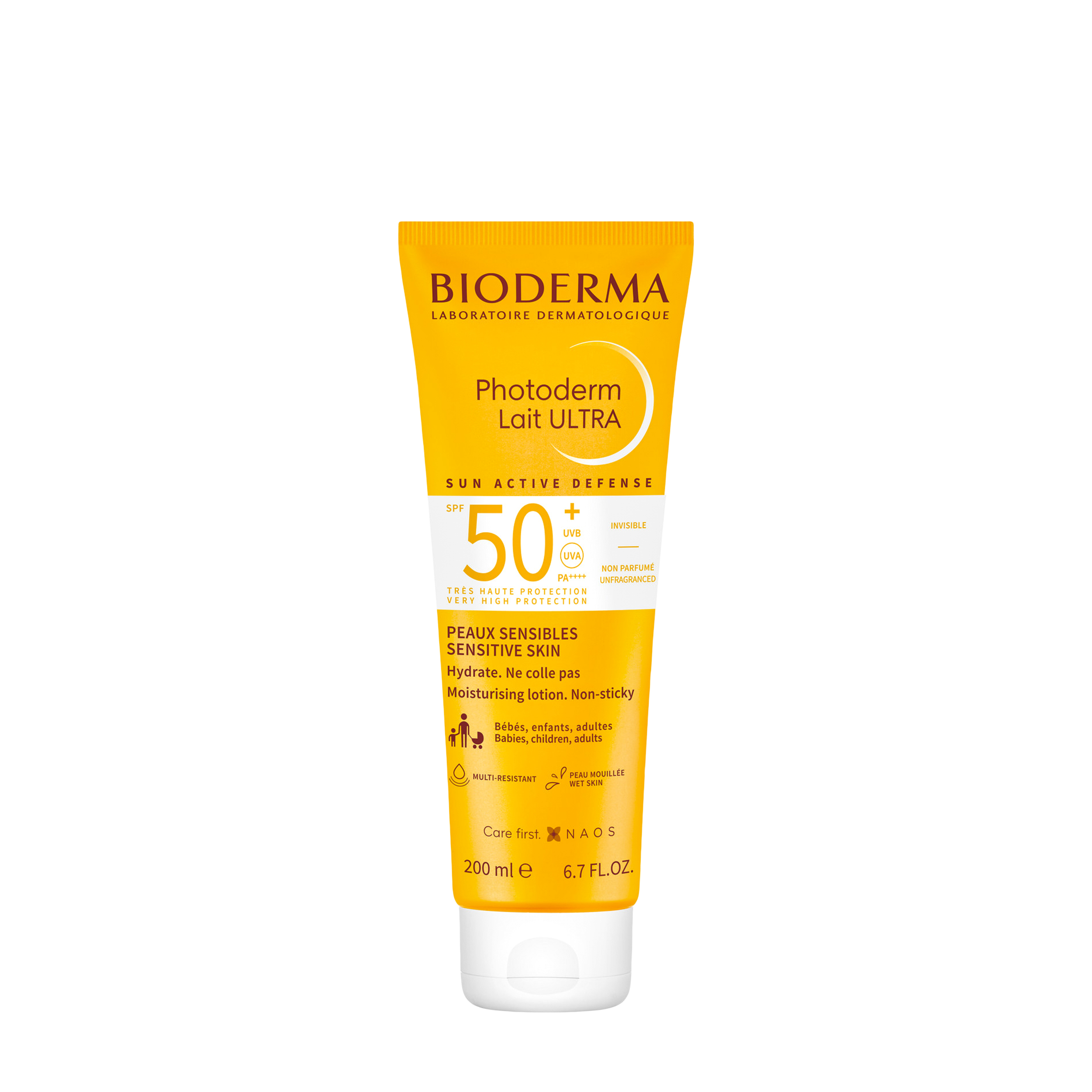 BIODERMA BIODERMA Солнцезащитное молочко для чувствительной кожи лица и тела SPF50+ Photoderm Lait Ultra 200 мл