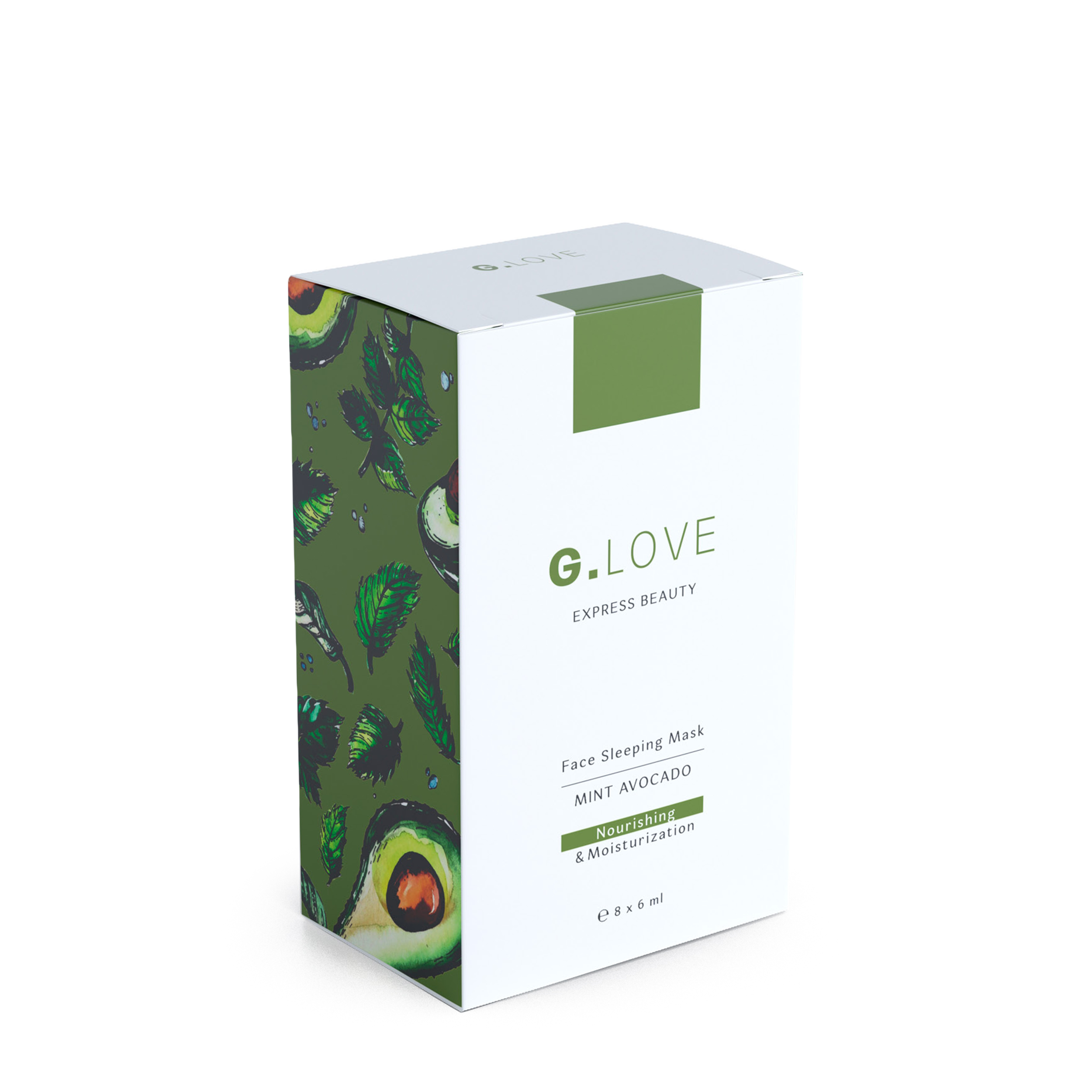 G.LOVE G.LOVE Ночная маска для лица Mint Avocado 8x6 мл от Foambox