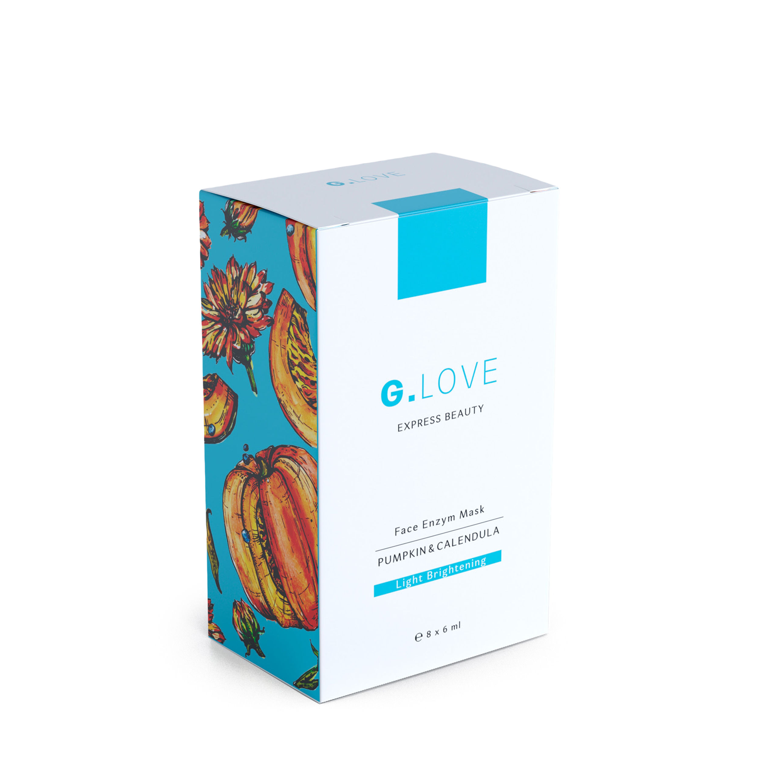 G.LOVE G.LOVE Осветляющая маска для лица с витамином С и энзимами Pumpkin  Calendula 8x6 мл