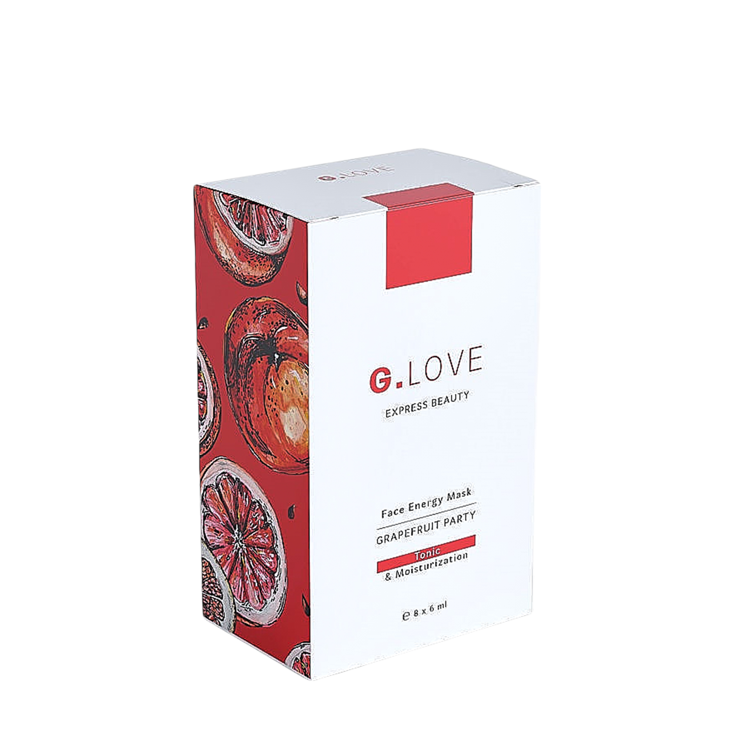 G.LOVE G.LOVE Тонизирующая увлажняющая маска для лица Grapefruit Party 8x6 мл от Foambox
