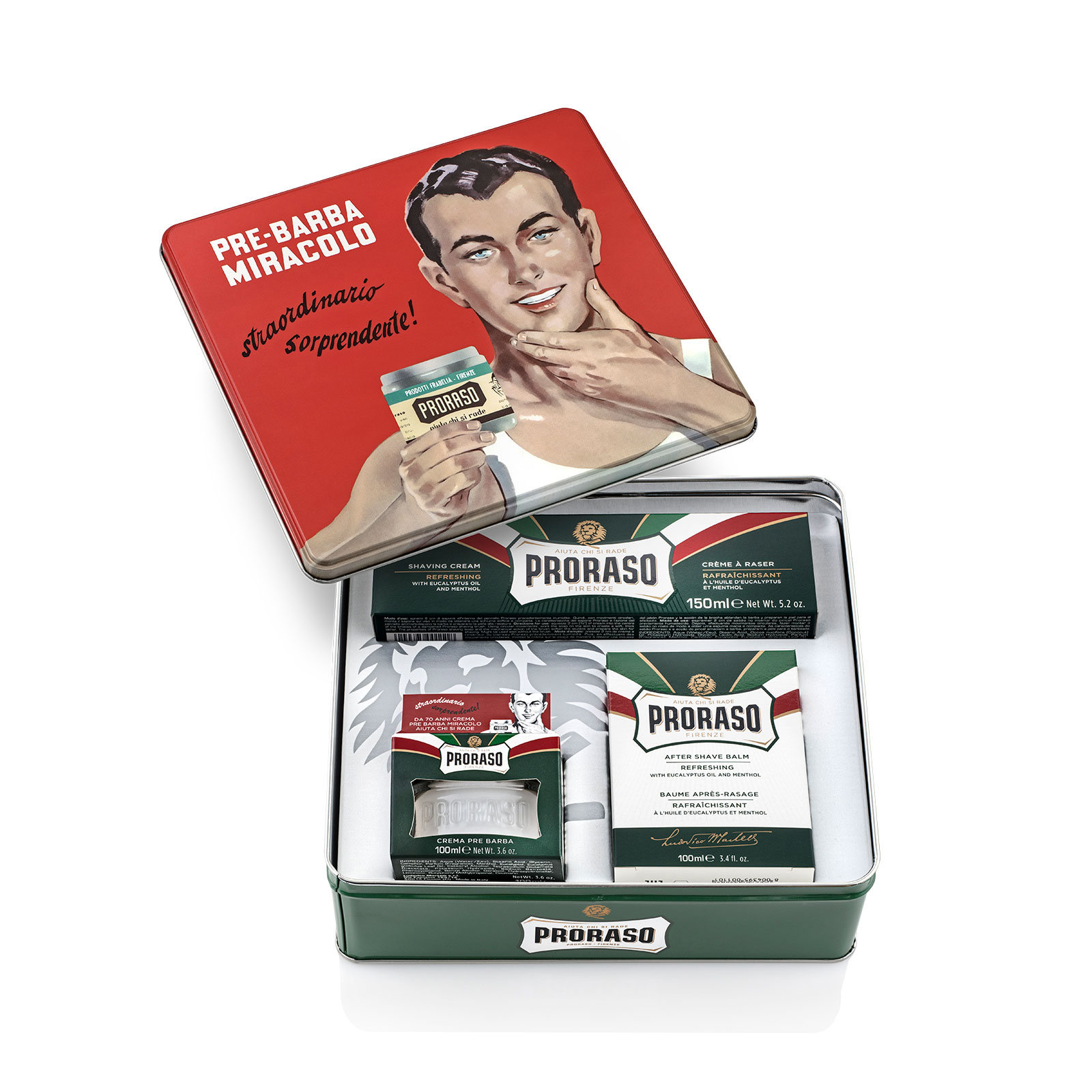 PRORASO PRORASO Набор для бритья GINO 100 мл150 мл100 мл 2900₽