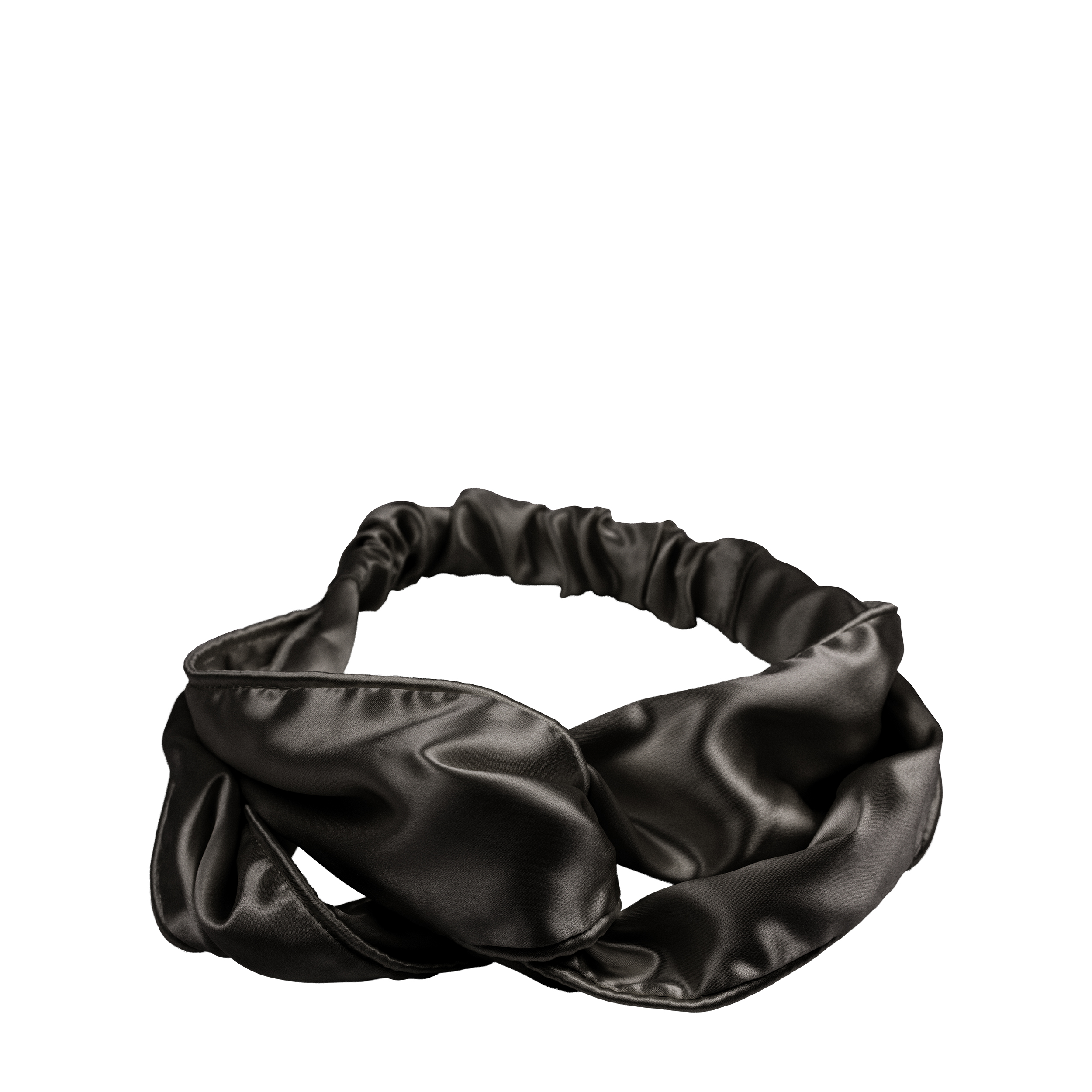 AYRIS SILK AYRIS SILK Шелковая повязка-бандо на голову, цвет глубокий черный 5005deepblack - фото 1