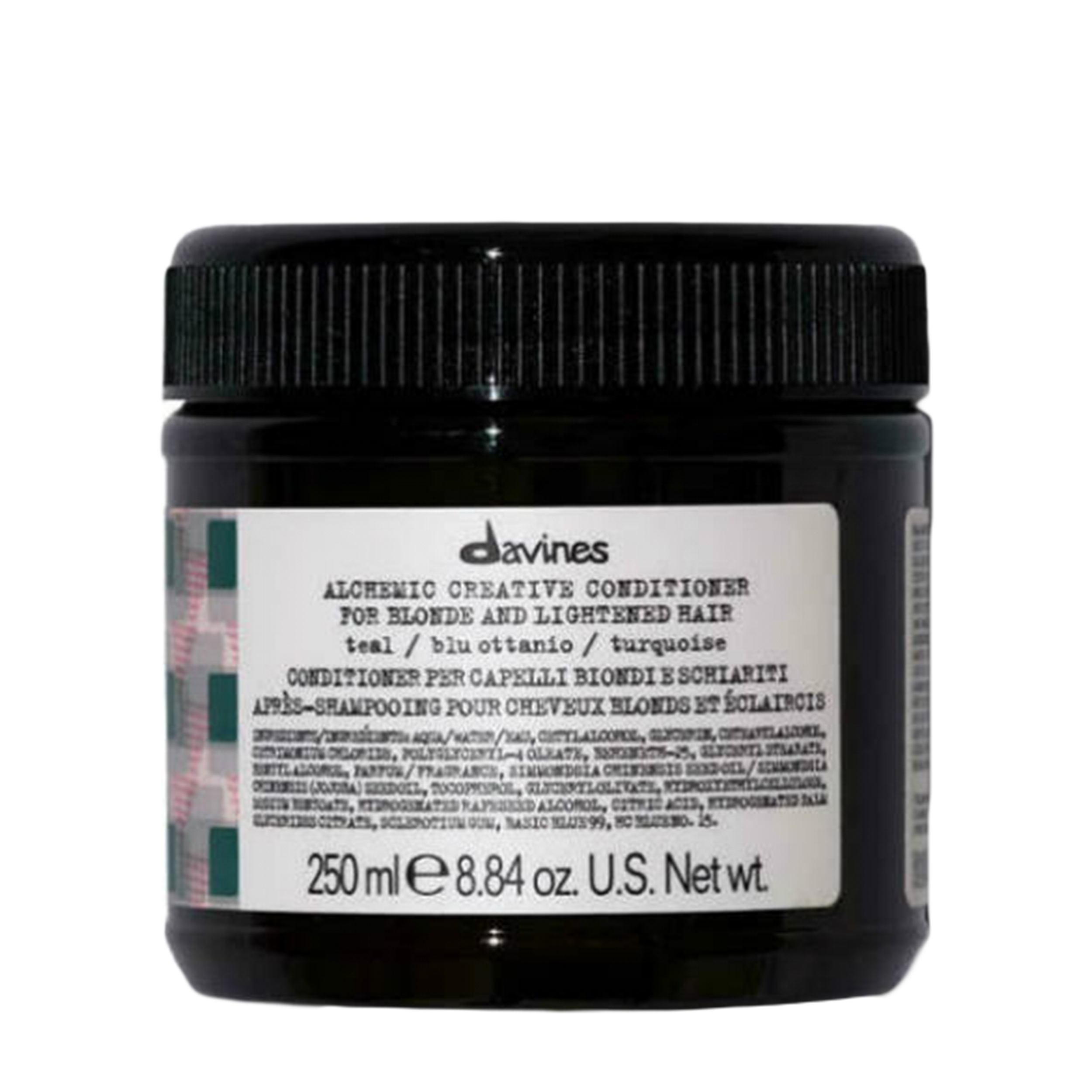 Davines Davines Оттеночный кондиционер для блонда и осветленных волос Alchemic Creative Conditioner, бирюзовый 250 мл 67247 - фото 1