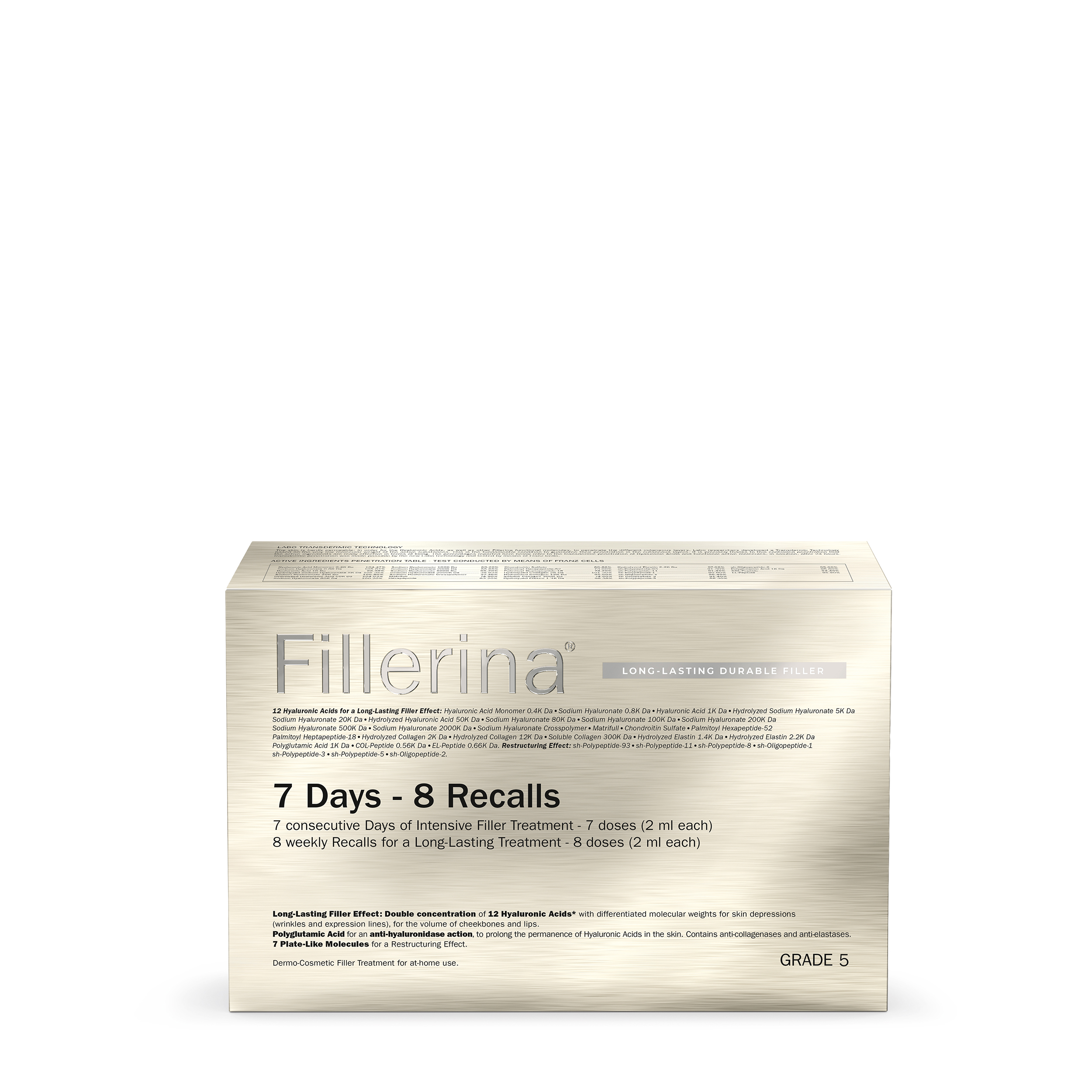 Fillerina Fillerina Набор филлеров с длительным эффектом заполнения морщин Long Lasting Intensive Filler Treatment, уровень 5 50 мл