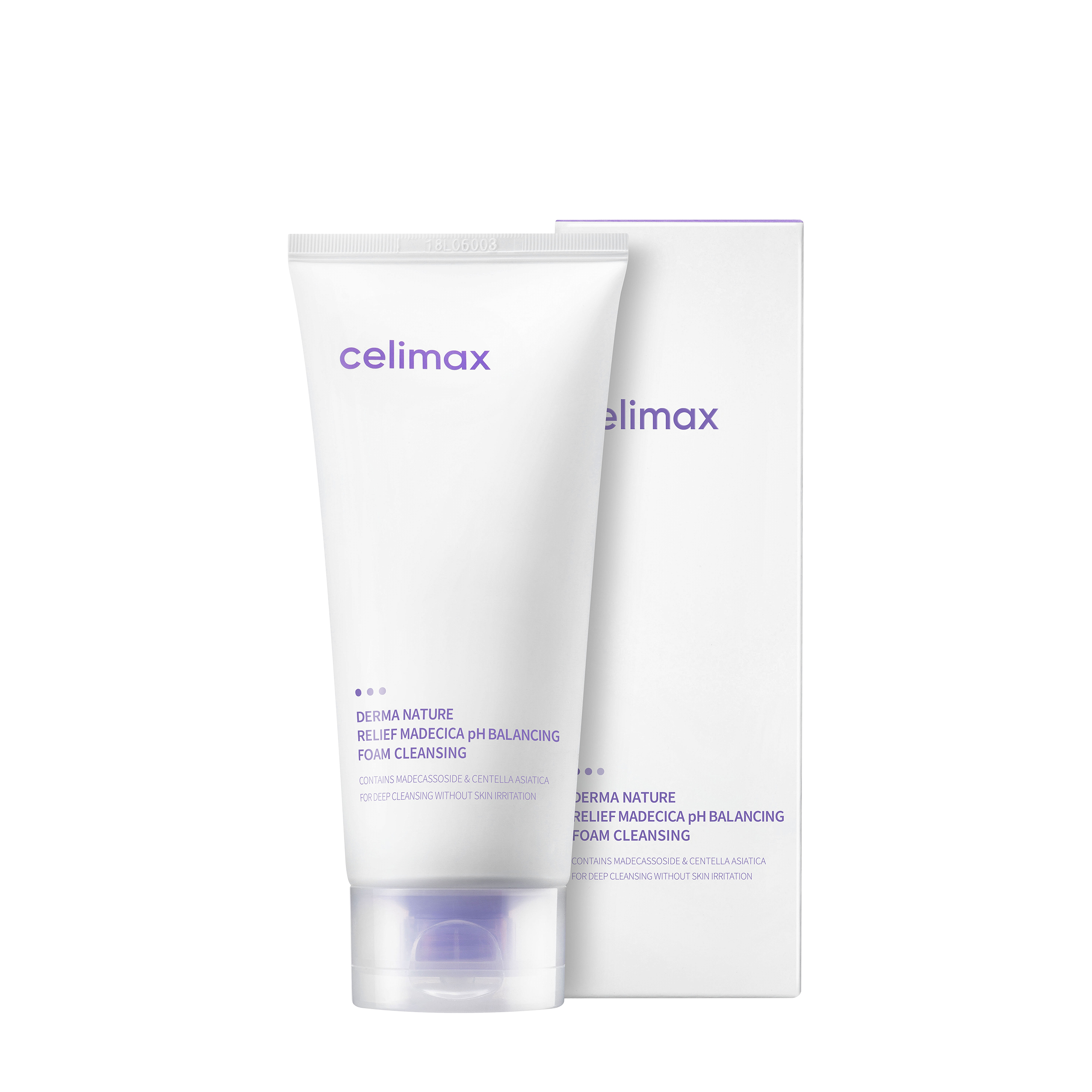 Celimax Celimax Балансирующая пенка для умывания Derma Nature Relief Madecica pH Balancing Foam Cleansing 150 мл 8809591350332 - фото 1