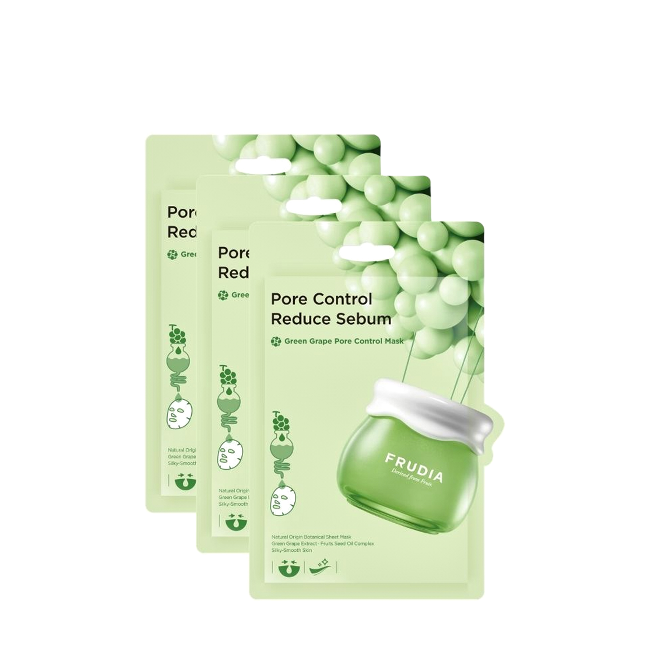 Frudia mask. [Frudia] маска для лица зеленый виноград Frudia Green grape Pore Control Mask 20мл*1шт. Frudia Green grape Pore Control Mask тканевая маска с экстрактом зеленого винограда. Маска для лица тканевая с зелёным виноградом Green grape Pore Control Mask, 27мл.. Frudia маска тканевая для лица с авокадо - Avocado Relief Mask, 20мл.