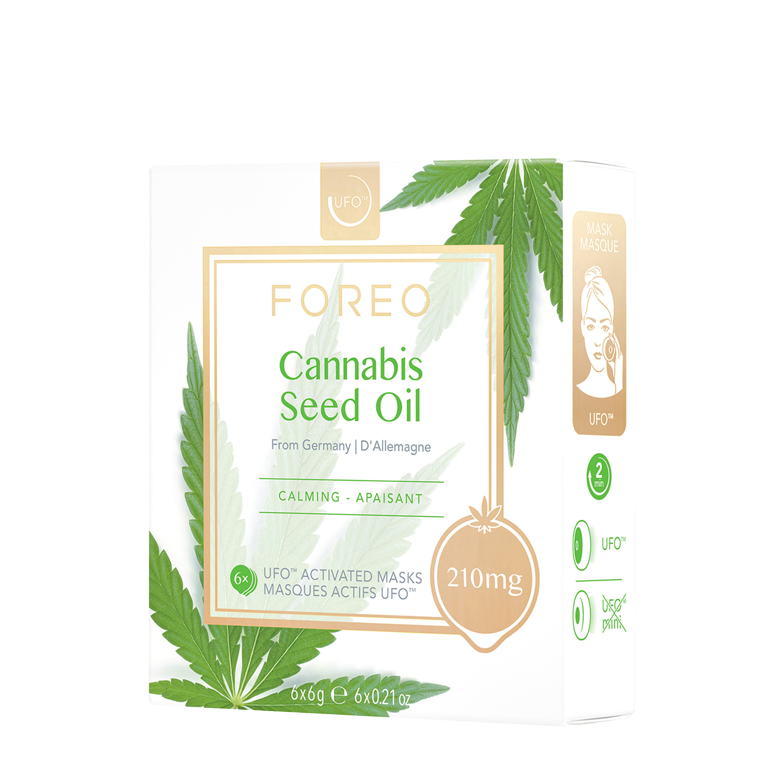 FOREO FOREO «Cannabis Oil» успокаивающая маска 6 шт от Foambox