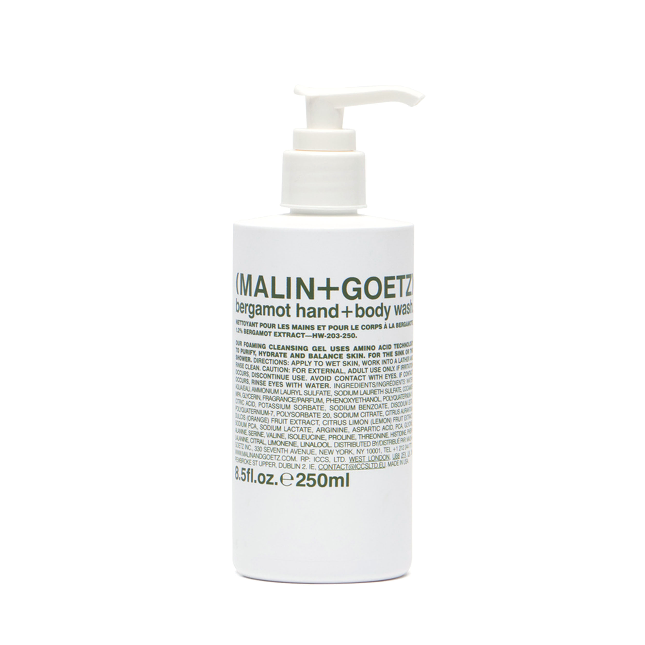MALIN+GOETZ Гель-мыло для тела и рук «Bergamot»