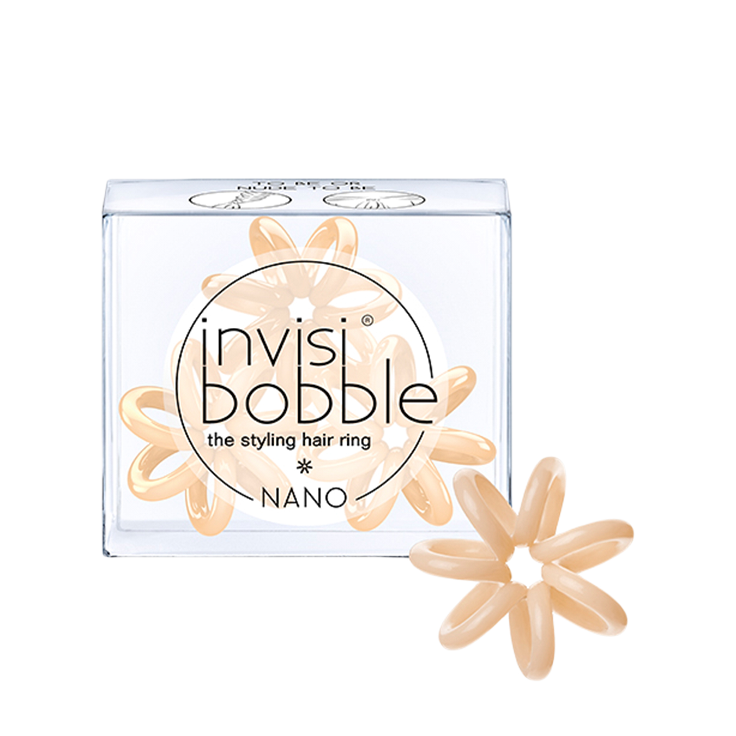 

invisibobble invisibobble Резинки-пружинки для волос Nano To Be or Nude to Be 1 шт, Резинки-пружинки для волос Nano To Be or Nude to Be 1 шт