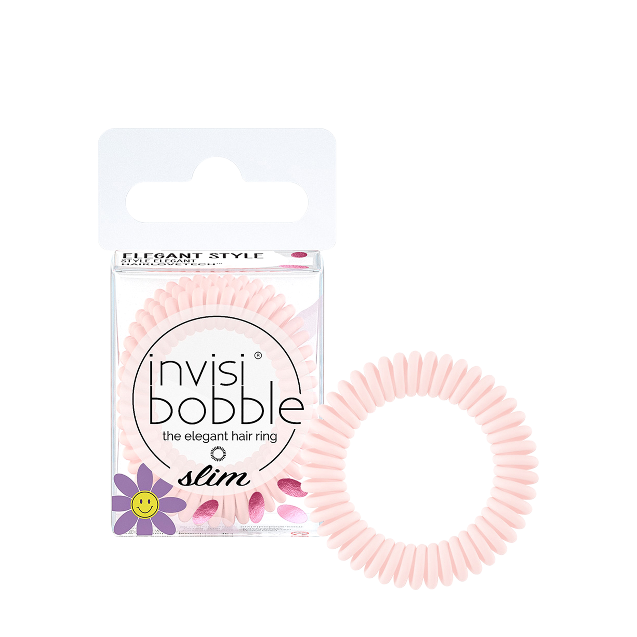 

invisibobble invisibobble Резинки-пружинки для волос Slim Cuter than you Pink 1 шт, Резинки-пружинки для волос Slim Cuter than you Pink 1 шт