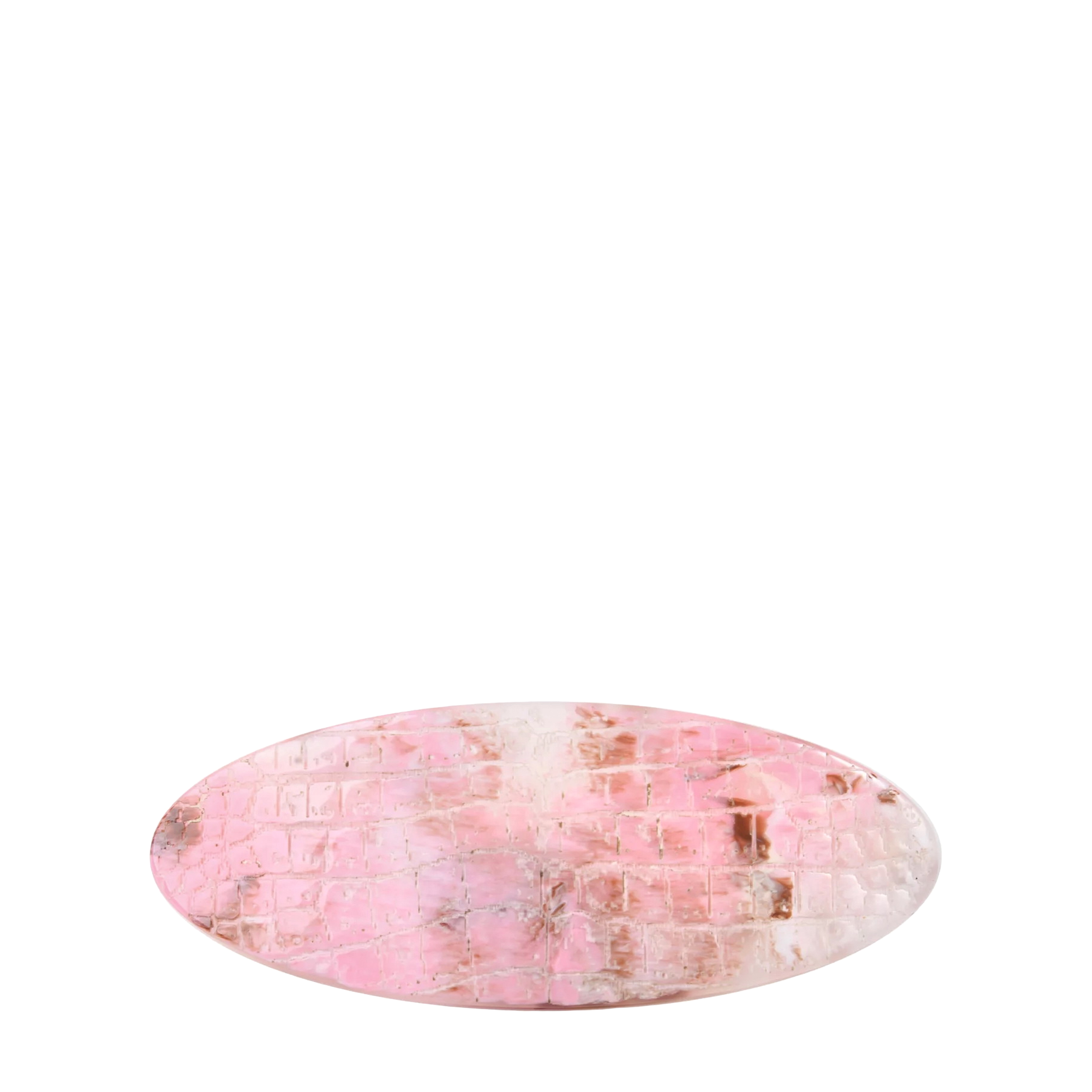HAIRMATES HAIRMATES Заколка овальная Croco, розовая акварель M056L-ACQUARELLOROSA - фото 1