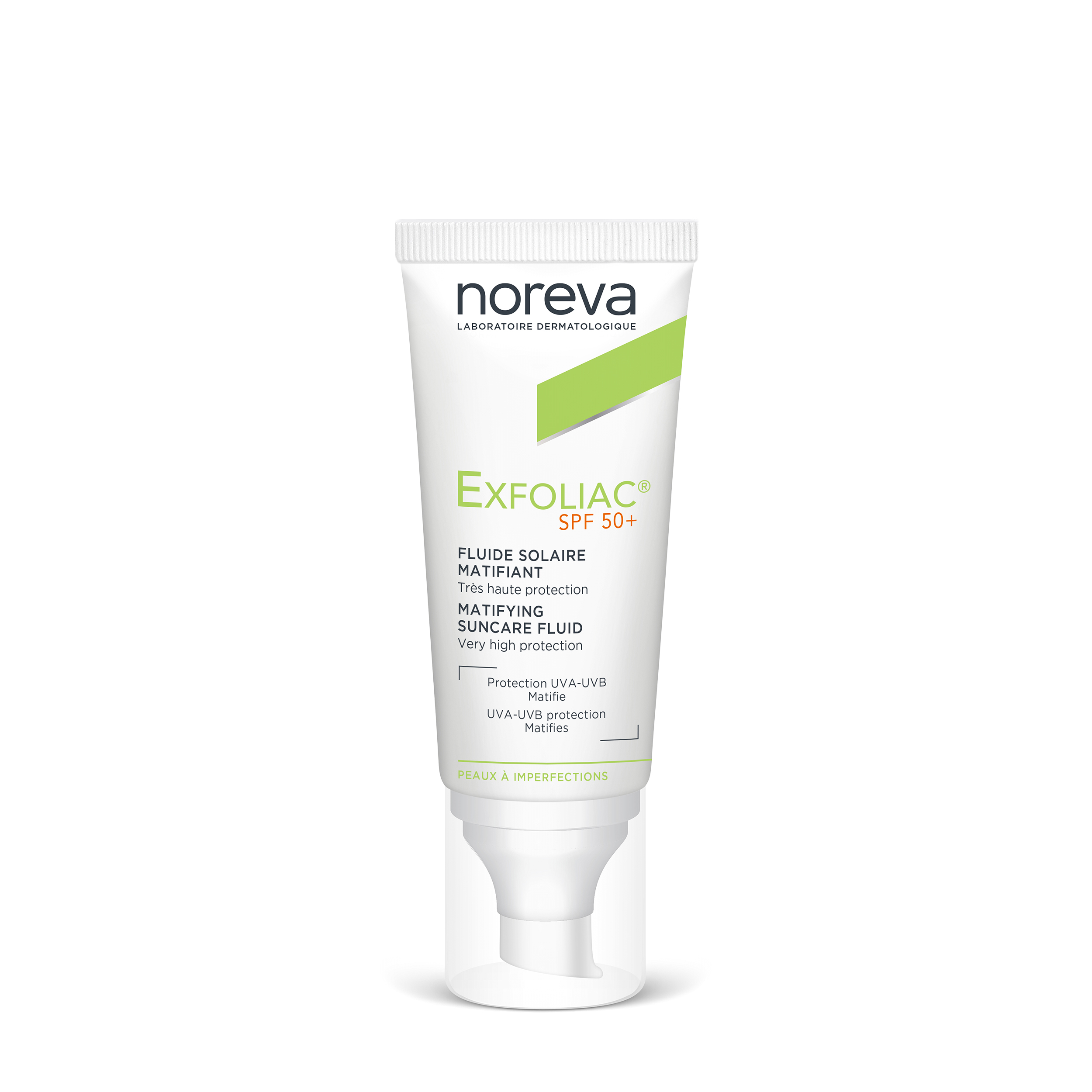 Noreva Noreva Матирующий солнцезащитный флюид для жирной кожи лица Exfoliac SPF 50+ 40 мл