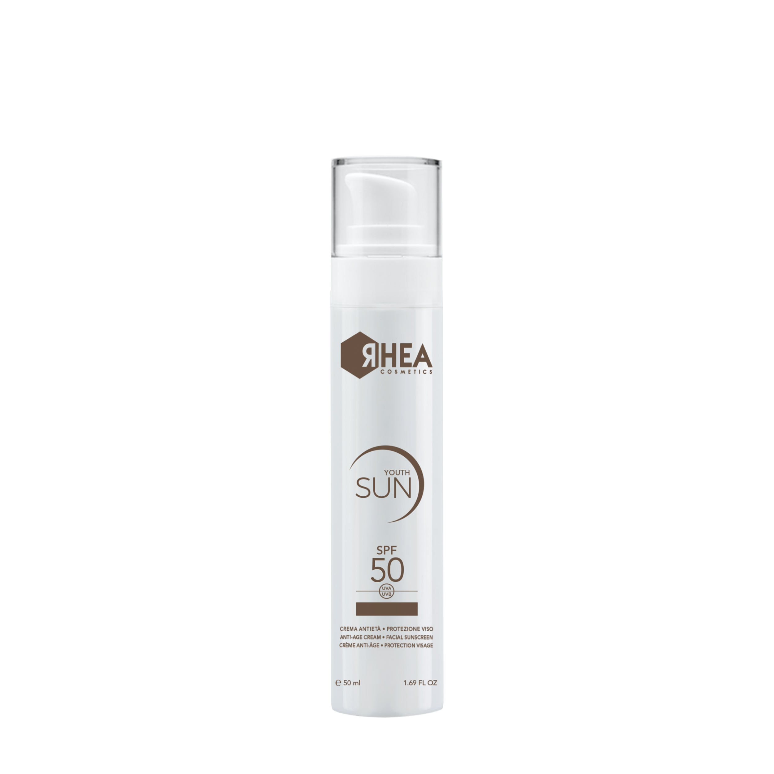 Купить RHEA RHEA Антивозрастной солнцезащитный крем для лица SPF50 Youth Sun 50 мл