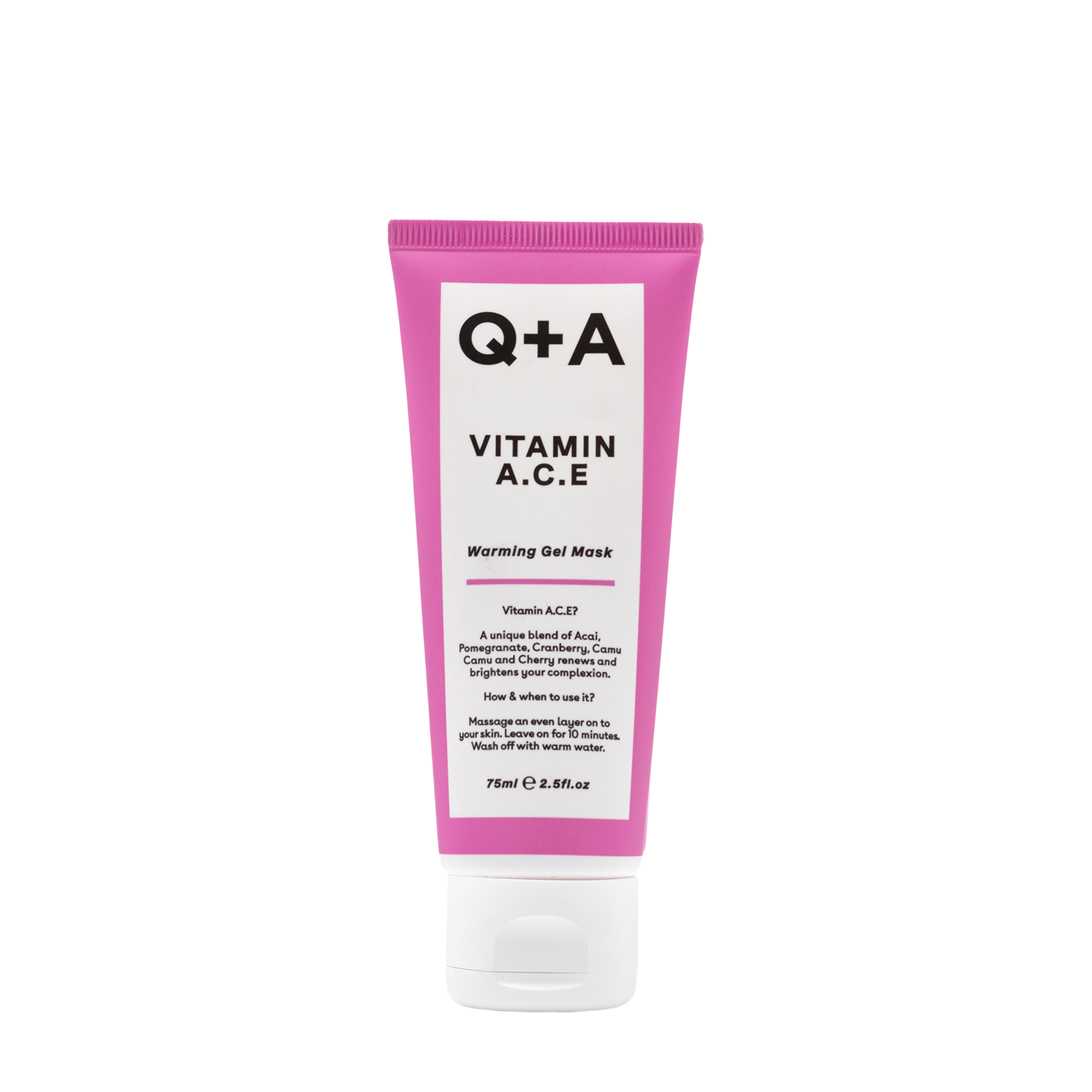 Q+A Q+A Питательная гелевая маска для лица Vitamin A.C.E. 75 мл