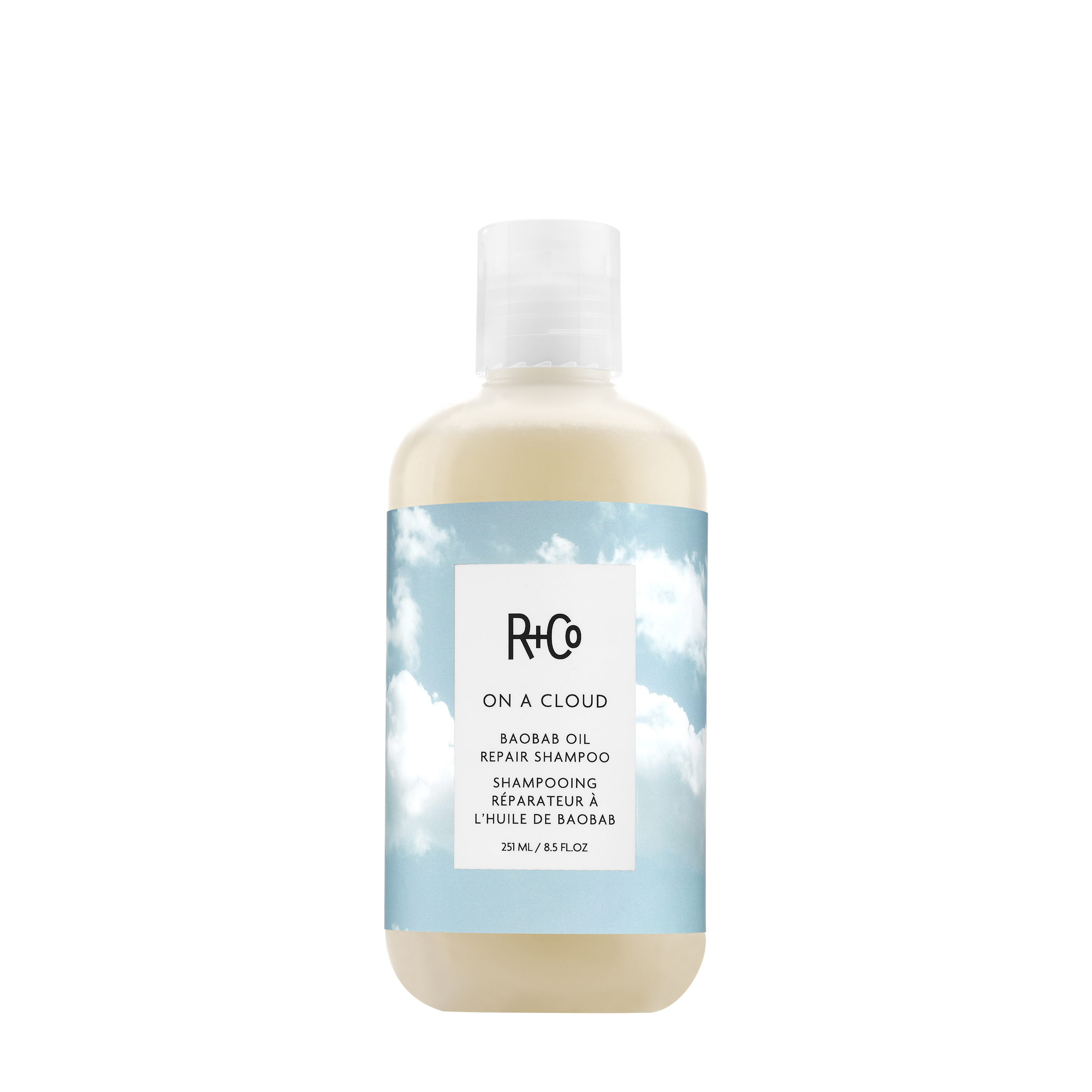 R+CO R+CO Восстанавливающий шампунь для волос с маслом баобаба On A Cloud 251 мл