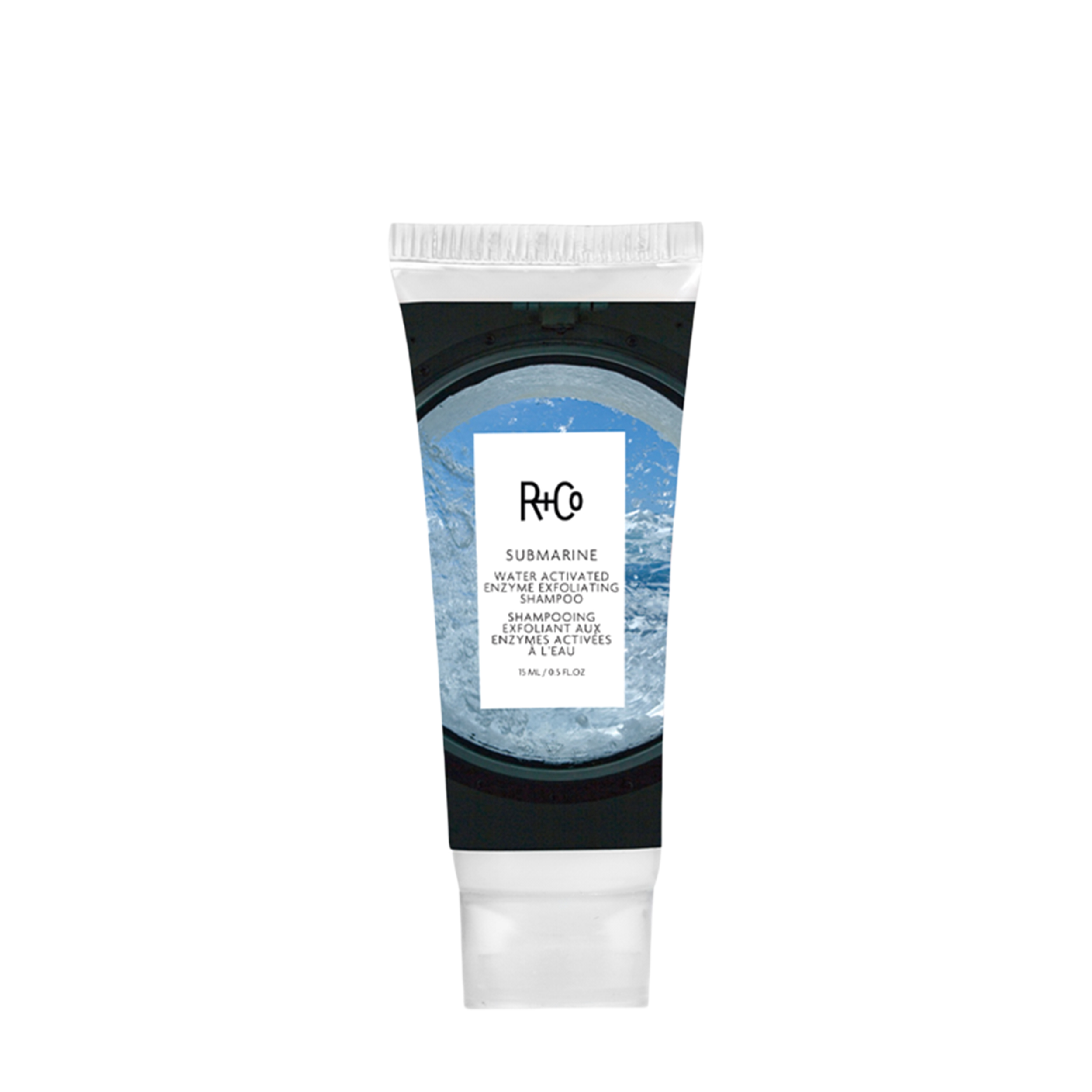 R+CO R+CO Отшелушивающий шампунь для волос с гидроактивируемыми энзимами Submarine 15 мл