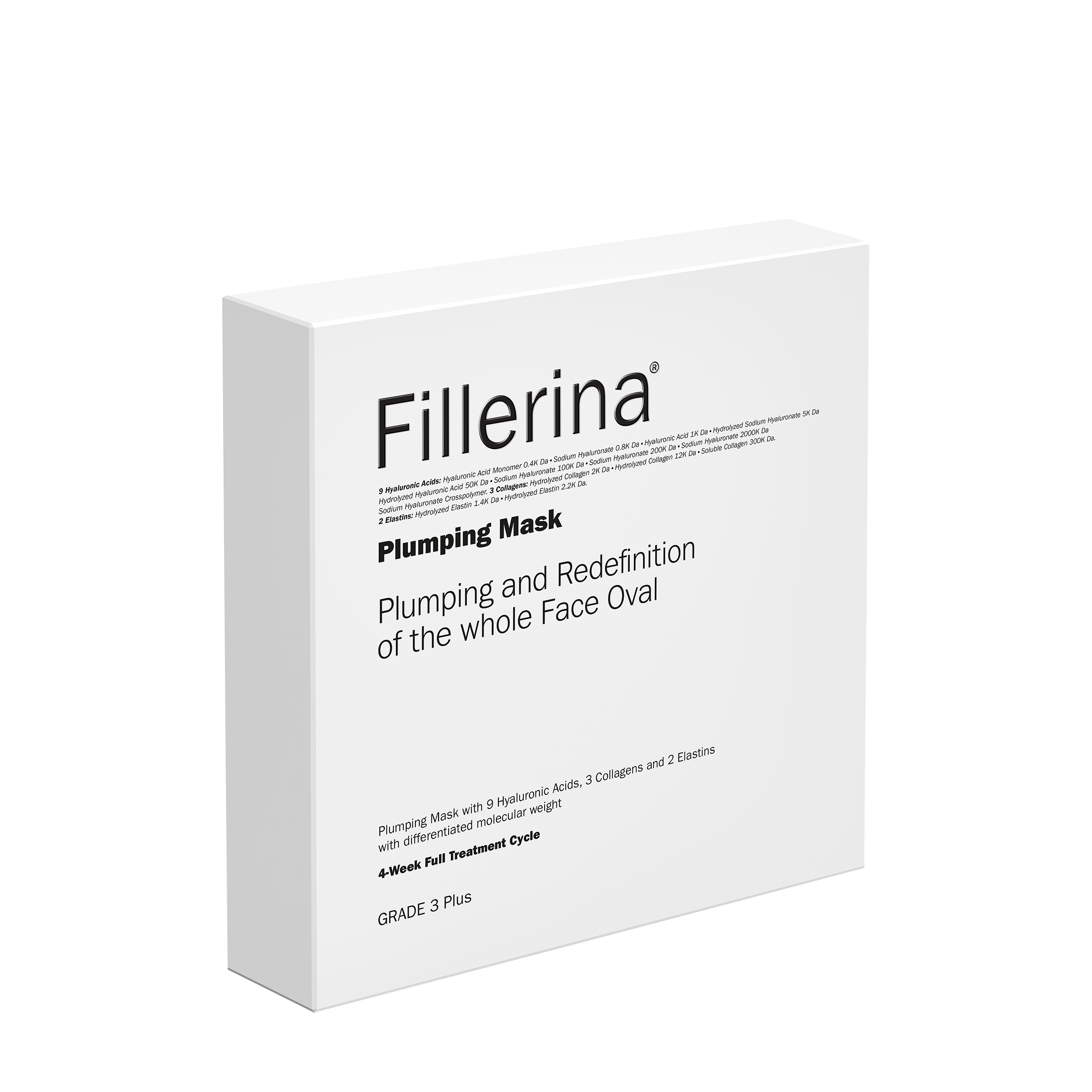 Fillerina Fillerina Набор увлажняющих масок для лица Fillerina Plumping Mask, уровень 3 4 х 25 мл