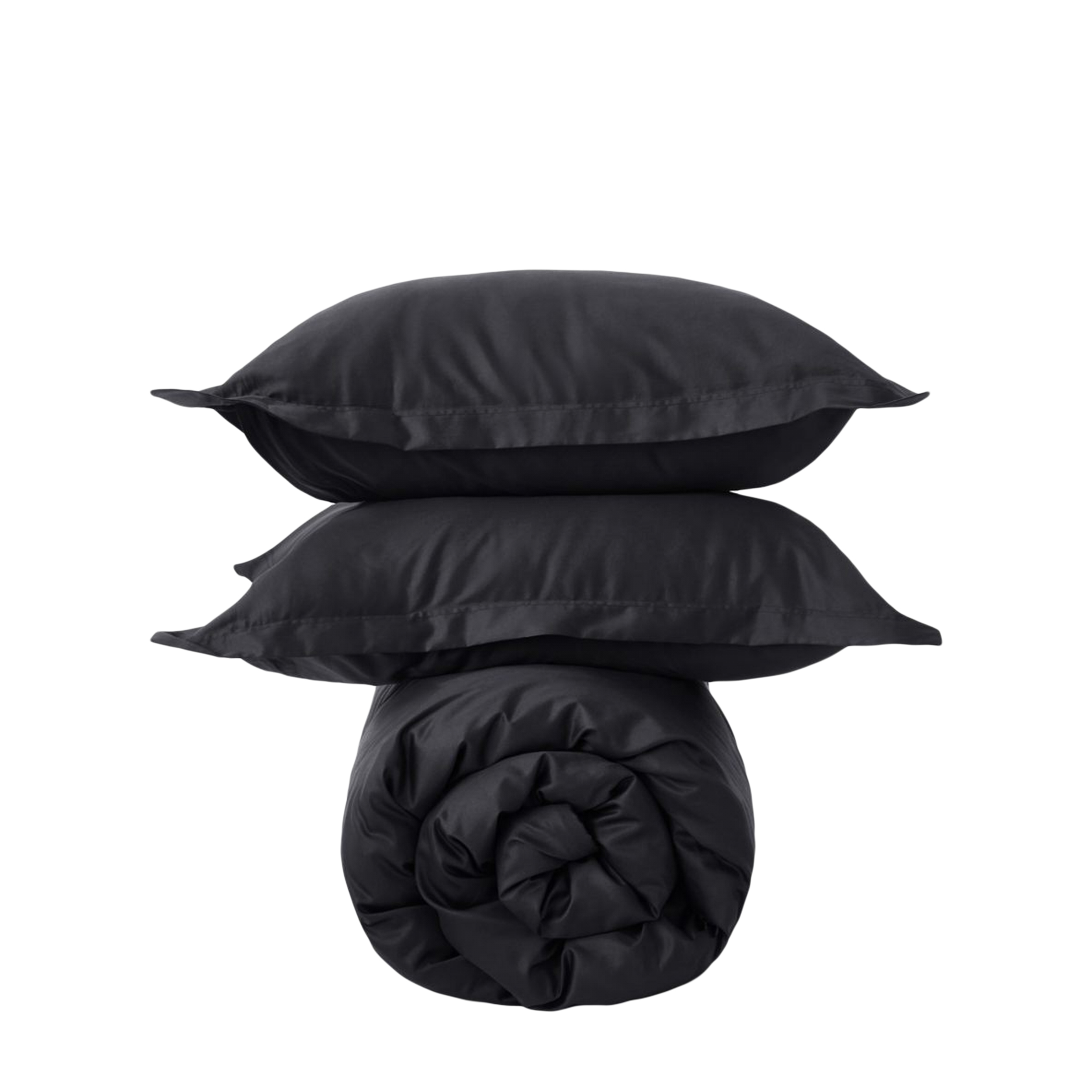 MORФEUS MORФEUS Комплект постельного белья Midnight Black, 1.5-спальный, сатин (150x200)