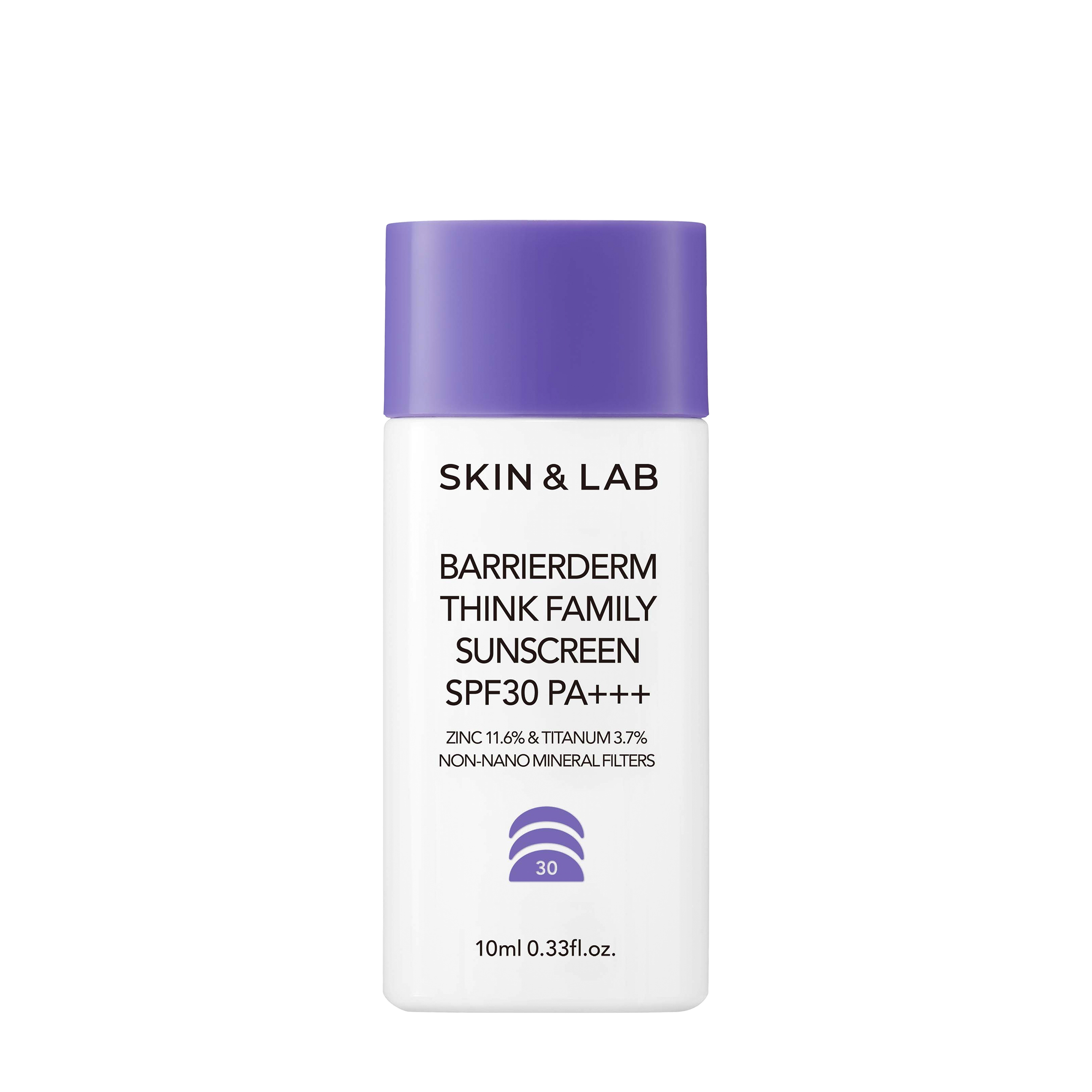 SKIN&LAB SKIN&LAB Солнцезащитный крем для лица с минеральными фильтрами Barrierderm Think Family Sunscreen SPF30 PA+++ 10 мл