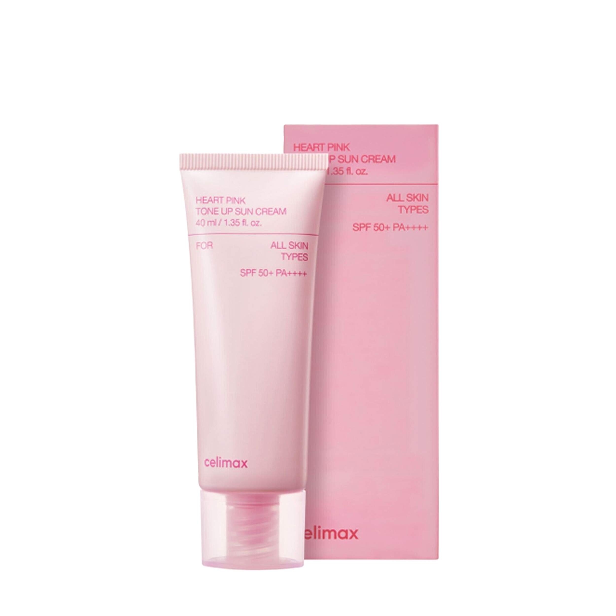 Celimax Celimax Cолнцезащитный крем, выравнивающий тон кожи Celimax Heart Pink Tone Up Sun Cream SPF50+ PA++++ 40 мл