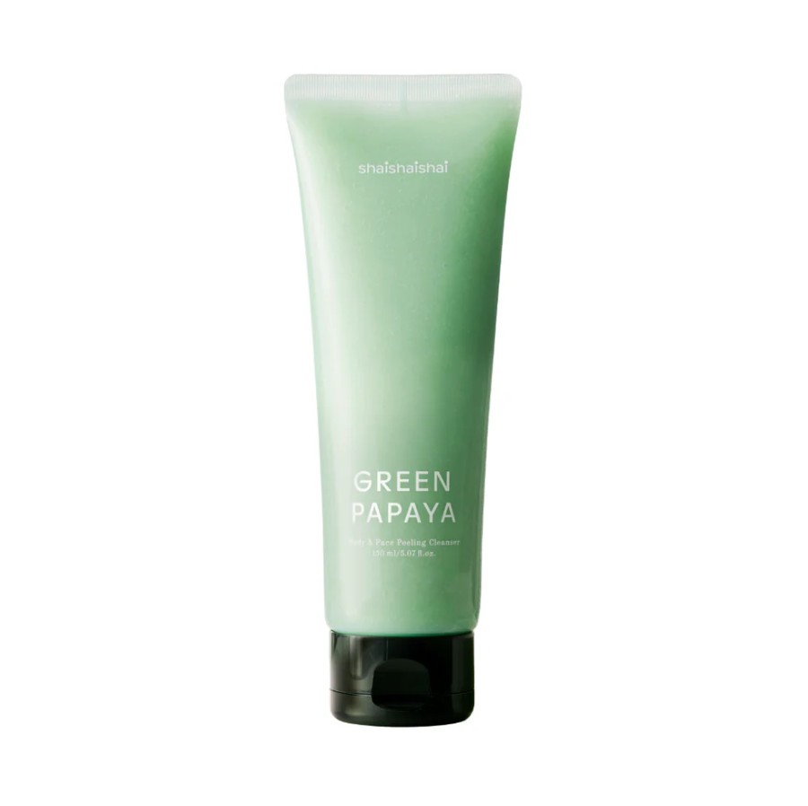 SHAISHAISHAI SHAISHAISHAI Очищающий гель-пилинг для лица и тела SHAISHAISHAI Green Papaya Body and Face Peeling Cleanser 150 мл